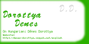 dorottya denes business card